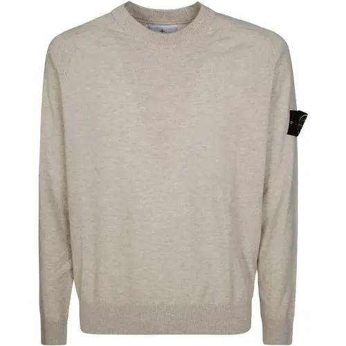 Gerippter Rundhalsausschnitt Pullover - Stone Island - Modalova