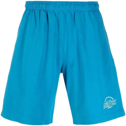 Ocean Logo-Print Swim Shorts , male, Sizes: M - Sporty & Rich - Modalova