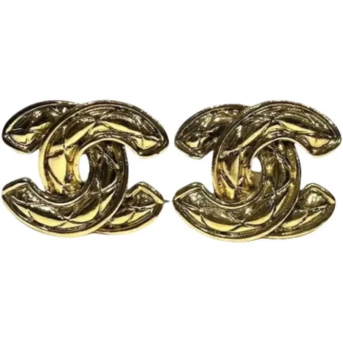 Pre-owned Jewellery, female, , Size: ONE SIZE Pre-owned Metal earrings - Chanel Vintage - Modalova