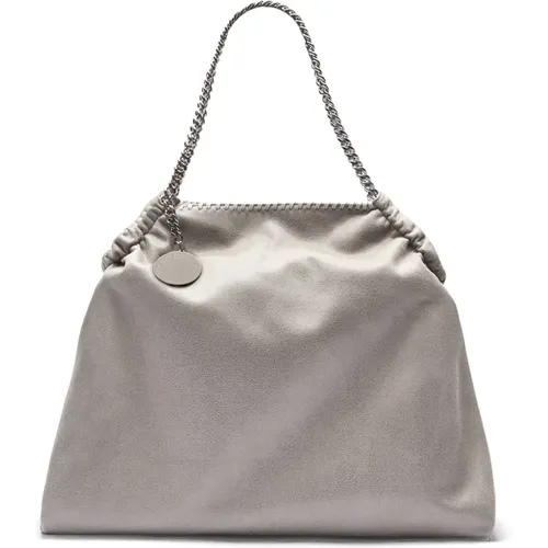 Handbags, female, , Size: ONE SIZE Shaggy Deer Tote Bag Light Grey - Stella Mccartney - Modalova