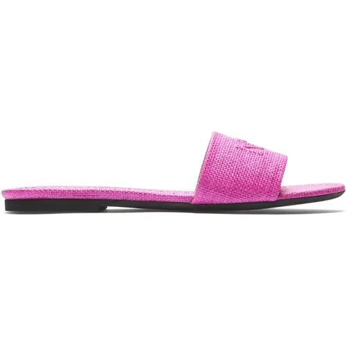 Sliders, female, , Size: 7 US Fashionable Red Slides - N21 - Modalova