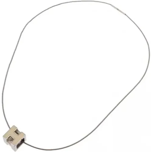 Pre-owned Jewellery, female, , Size: ONE SIZE Pre-owned Metal necklaces - Hermès Vintage - Modalova