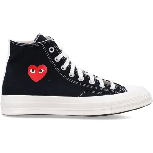 Sneakers, male, , Size: 4 US Heart Hi Top Sneakers - Comme des Garçons Play - Modalova