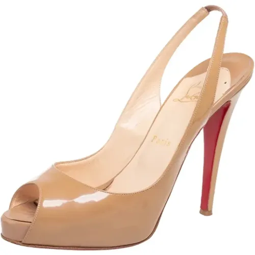 Pre-owned Sandals, female, , Size: 10 US Pre-owned Leather sandals - Christian Louboutin Pre-owned - Modalova