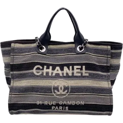 Pre-owned Tote Bags, female, , Size: ONE SIZE Pre-owned Canvas chanel-bags - Chanel Vintage - Modalova