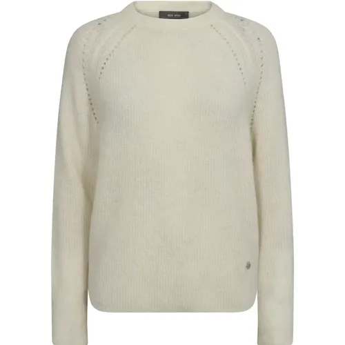 Soft Knit Sweater Thora Ecru , female, Sizes: S, L, M, XL, XS - MOS MOSH - Modalova