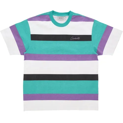 T-Shirts, male, , Size: XL Crouser Tee Aqua Green - Carhartt WIP - Modalova