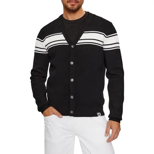 Schwarzes Cardigan Sweater Set für Männer - Richmond - Modalova