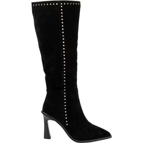 Studded Leather Ankle Boots , female, Sizes: 6 UK, 3 UK, 2 UK, 7 UK, 8 UK, 4 UK, 5 UK - Alma en Pena - Modalova