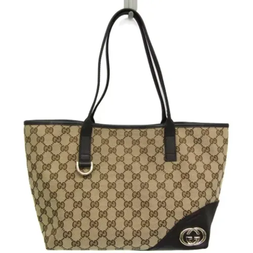 Pre-owned Tote Bags, female, , Size: ONE SIZE Pre-owned Canvas totes - Gucci Vintage - Modalova