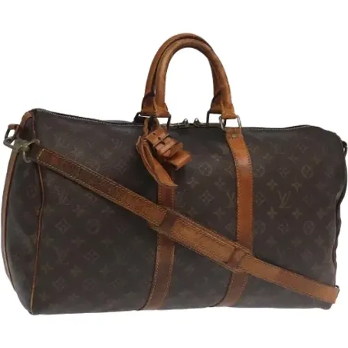 Pre-owned Weekend Bags, female, , Size: ONE SIZE Pre-owned Canvas travel-bags - Louis Vuitton Vintage - Modalova