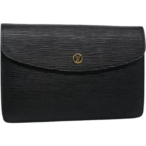 Pre-owned Leather clutches , female, Sizes: ONE SIZE - Louis Vuitton Vintage - Modalova