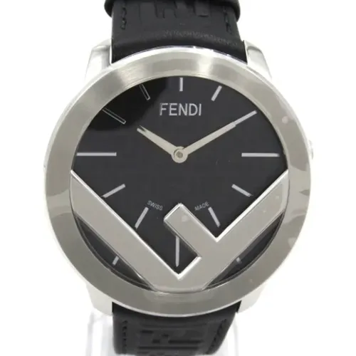 Pre-owned Watches, female, , Size: ONE SIZE Pre-owned Leather watches - Fendi Vintage - Modalova