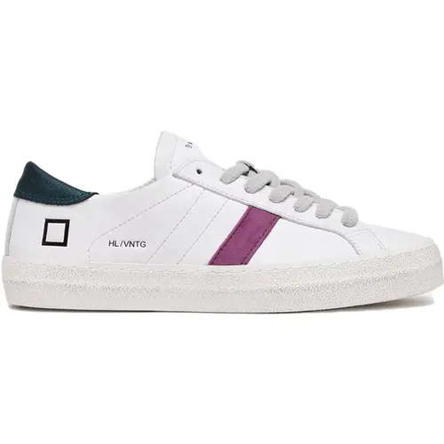 Sneakers, female, , Size: 8 US Sneakers with Purple Details - D.a.t.e. - Modalova