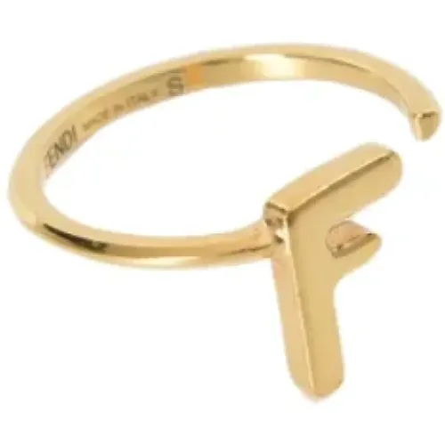 Pre-owned Jewellery, female, , Size: ONE SIZE Pre-owned Metal rings - Fendi Vintage - Modalova