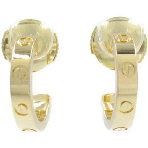 Pre-owned Jewellery, female, , Size: ONE SIZE Pre-owned Metal earrings - Cartier Vintage - Modalova