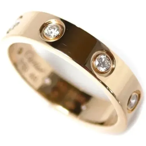 Pre-owned Jewellery, female, , Size: ONE SIZE Pre-owned Rose Gold rings - Cartier Vintage - Modalova