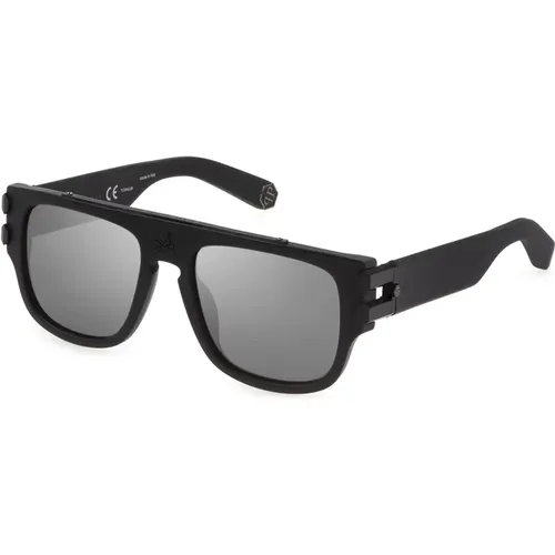 Sunglasses, unisex, , Size: 55 MM Matte /Grey Sunglasses Pure Pleasure NYC - Philipp Plein - Modalova