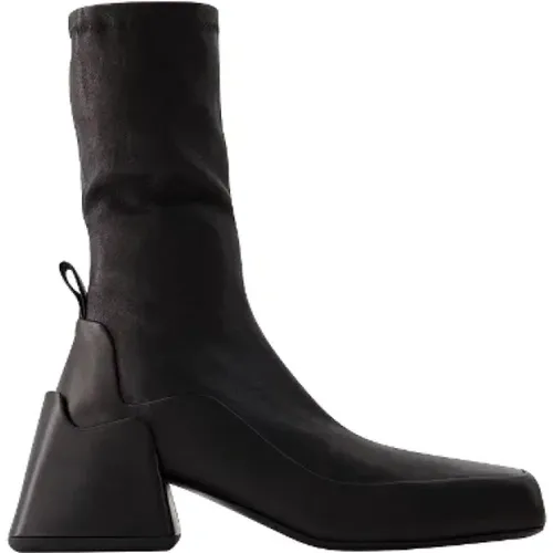 Pre-owned Leather boots , female, Sizes: 7 UK - Jil Sander Pre-owned - Modalova