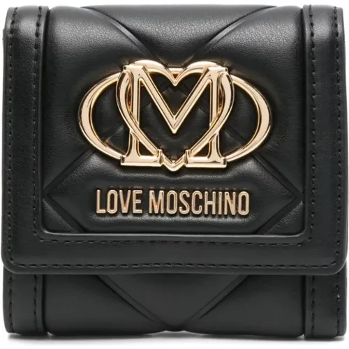 Wallets & Cardholders, female, , Size: ONE SIZE Wallets for Stylish Look - Love Moschino - Modalova