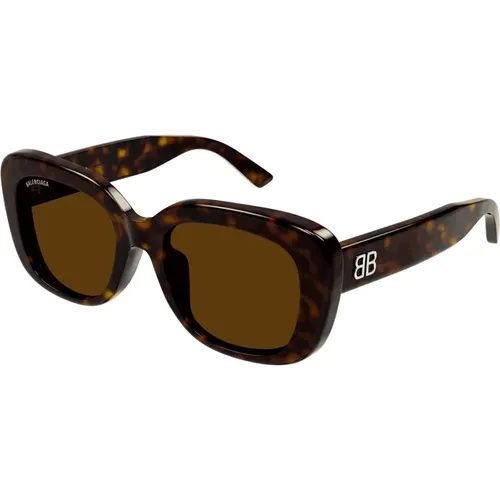 Schwarze Sonnenbrille Bb0295Sk 002 , Damen, Größe: 54 MM - Balenciaga - Modalova