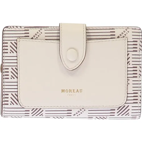 Logo-Druck Klappbrieftasche - MOREAU PARIS - Modalova