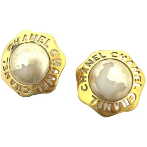 Pre-owned Jewellery, female, , Size: ONE SIZE Pre-owned Metal earrings - Chanel Vintage - Modalova