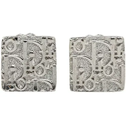 Pre-owned Jewellery, female, , Size: ONE SIZE Pre-owned Metal earrings - Dior Vintage - Modalova