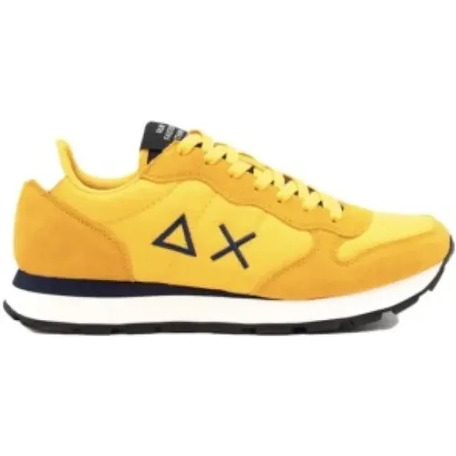 Gelbe Sneakers für Herren , Herren, Größe: 42 EU - Sun68 - Modalova