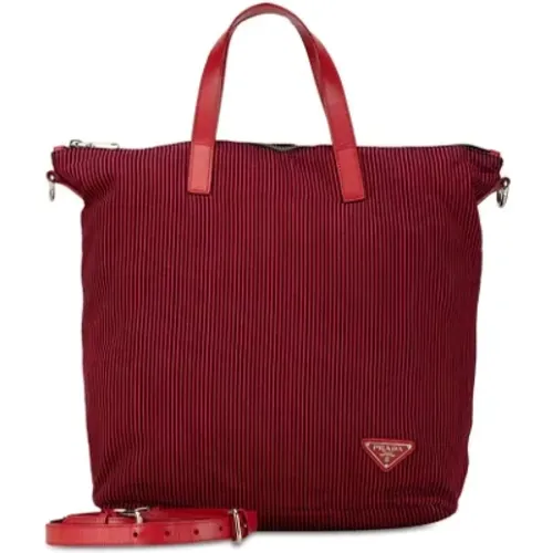 Pre-owned Tote Bags, female, , Size: ONE SIZE Pre-owned Leather prada-bags - Prada Vintage - Modalova