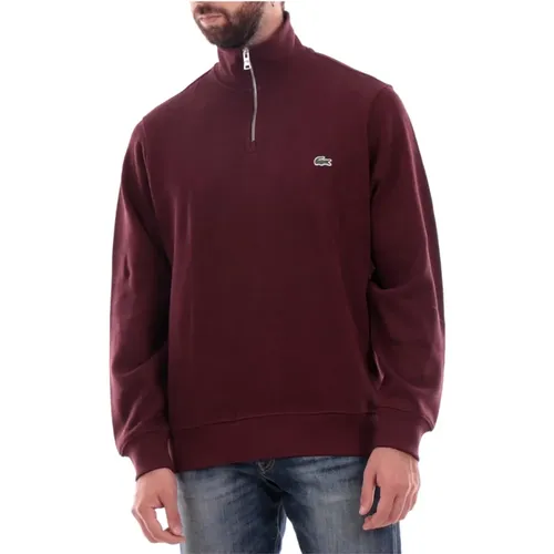 Roter Pullover Klassischer Stil , Herren, Größe: L - Lacoste - Modalova