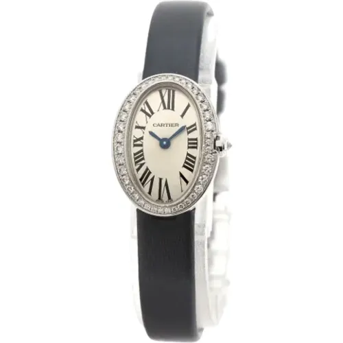 Pre-owned Watches, female, , Size: ONE SIZE Pre-owned White Gold watches - Cartier Vintage - Modalova