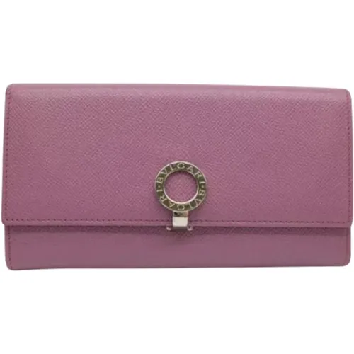 Pre-owned Wallets, female, , Size: ONE SIZE Pre-owned Leather wallets - Bvlgari Vintage - Modalova