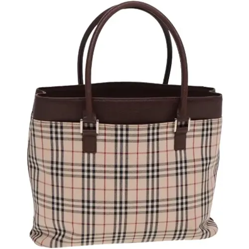 Pre-owned Tote Bags, female, , Size: ONE SIZE Pre-owned Canvas totes - Burberry Vintage - Modalova