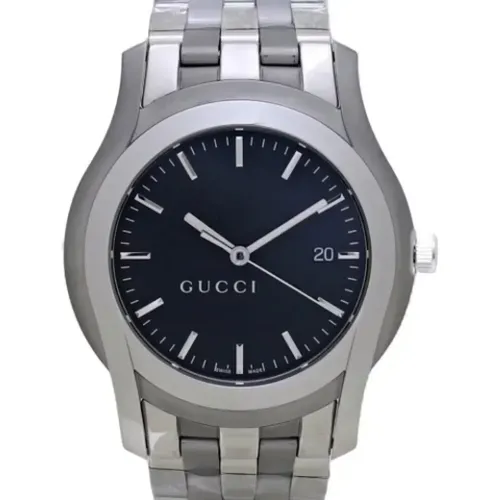 Pre-owned Stainless Steel watches , male, Sizes: ONE SIZE - Gucci Vintage - Modalova