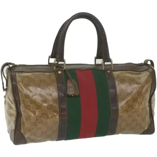 Pre-owned Weekend Bags, female, , Size: ONE SIZE Pre-owned Canvas gucci-bags - Gucci Vintage - Modalova