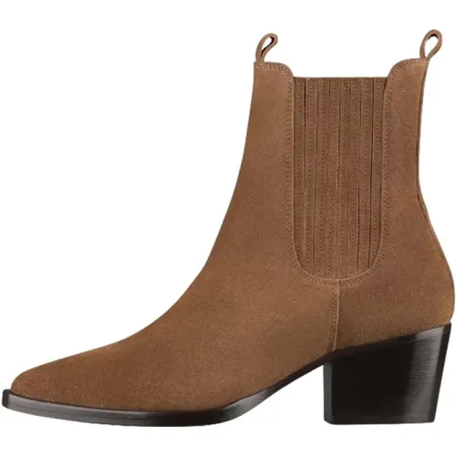 Braune Lederstiefel Debbie Santiago , Damen, Größe: 40 EU - A.P.C. - Modalova