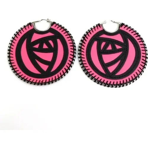 Pre-owned Jewellery, female, , Size: ONE SIZE Pre-owned Leather earrings - Loewe Pre-owned - Modalova