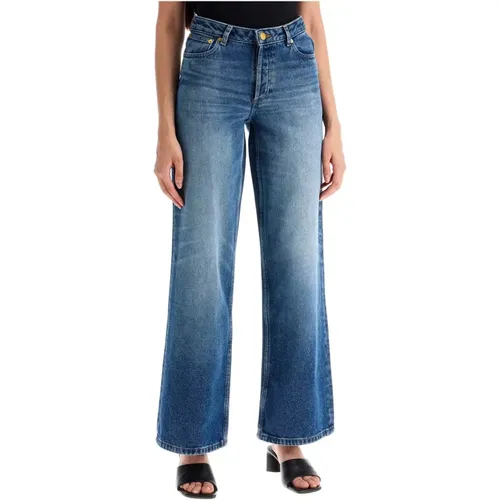 Weit geschnittene Elisabeth Jeans in Indigo-Denim - A.P.C. - Modalova