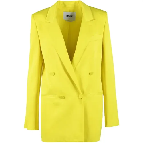 Blazers, female, , Size: XS Jacket - Msgm - Modalova