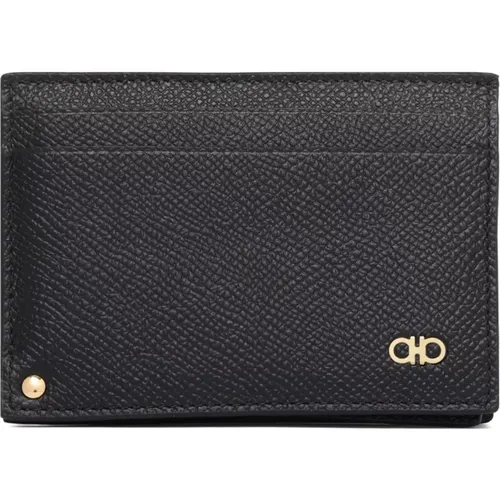 Wallets & Cardholders, male, , Size: ONE SIZE Small Logo Card Holder - Salvatore Ferragamo - Modalova