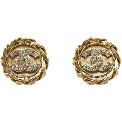 Pre-owned Jewellery, female, , Size: ONE SIZE Pre-owned Metal earrings - Chanel Vintage - Modalova