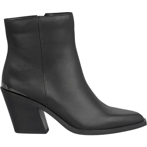 Ankle boot with metal detail heel , female, Sizes: 6 UK, 5 UK, 4 UK, 2 UK, 9 UK - Alma en Pena - Modalova