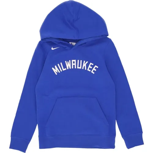 Milwaukee Bucks Teamfarben Hoodie , Herren, Größe: S - Nike - Modalova