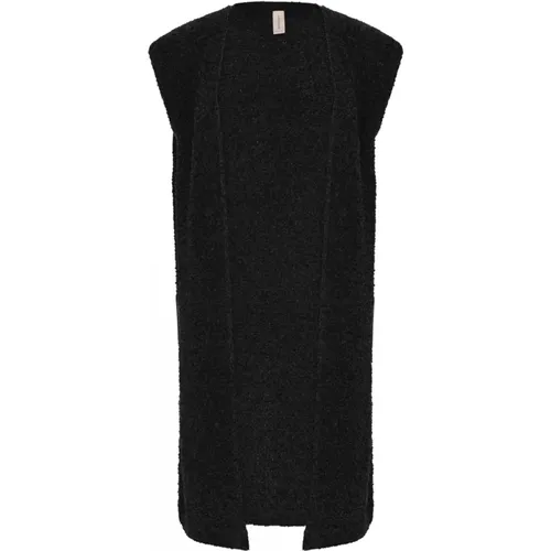 Bouclè Waistcoat Vest , female, Sizes: M - Skovhuus - Modalova