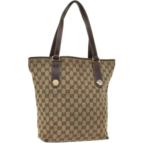 Pre-owned Tote Bags, female, , Size: ONE SIZE Pre-owned Canvas totes - Gucci Vintage - Modalova