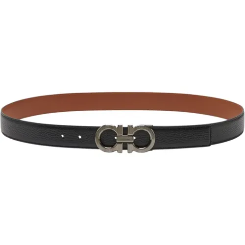 Belts, male, , Size: 115 CM Double Adjus Belt - Ferragamo - Modalova