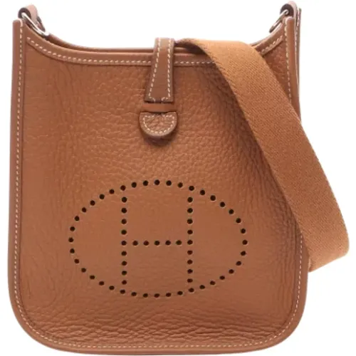 Pre-owned Cross Body Bags, female, , Size: ONE SIZE Pre-owned Leather shoulder-bags - Hermès Vintage - Modalova