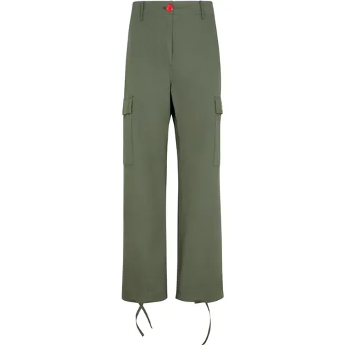Cargo Cotton Trousers Aw22 , female, Sizes: M - Kenzo - Modalova