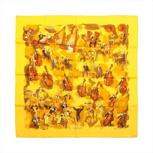 Pre-owned Scarves, female, , Size: ONE SIZE Pre-owned Silk scarves - Hermès Vintage - Modalova